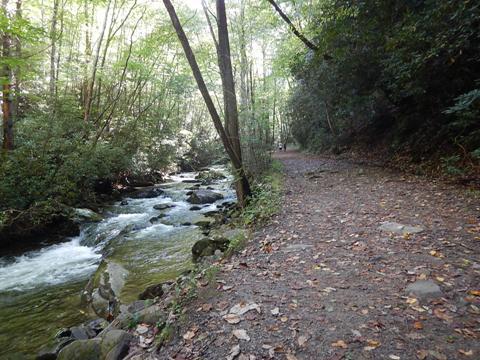 biking, Great Smoky Mountains, Tremont, Middle Prong