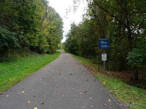 Caperton Trail, Morgantown, WV, West Virginia biking. BikeTripper.net