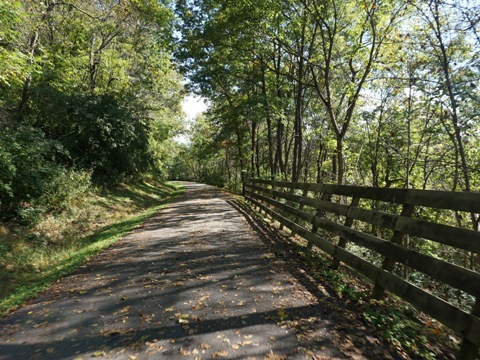 Caperton Trail, Morgantown, WV, West Virginia biking. BikeTripper.net