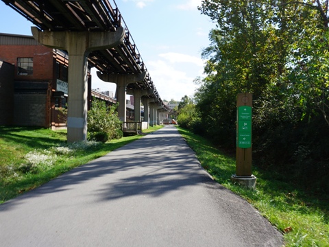 Caperton Trail, Morgantown, WV, West Virginia biking. BikeTripper.net