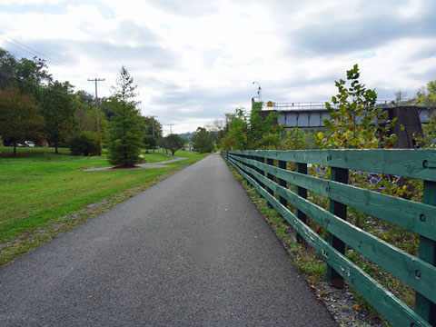 Caperton Trail, Morgantown, WV, West Virginia biking. BikeTripper.net